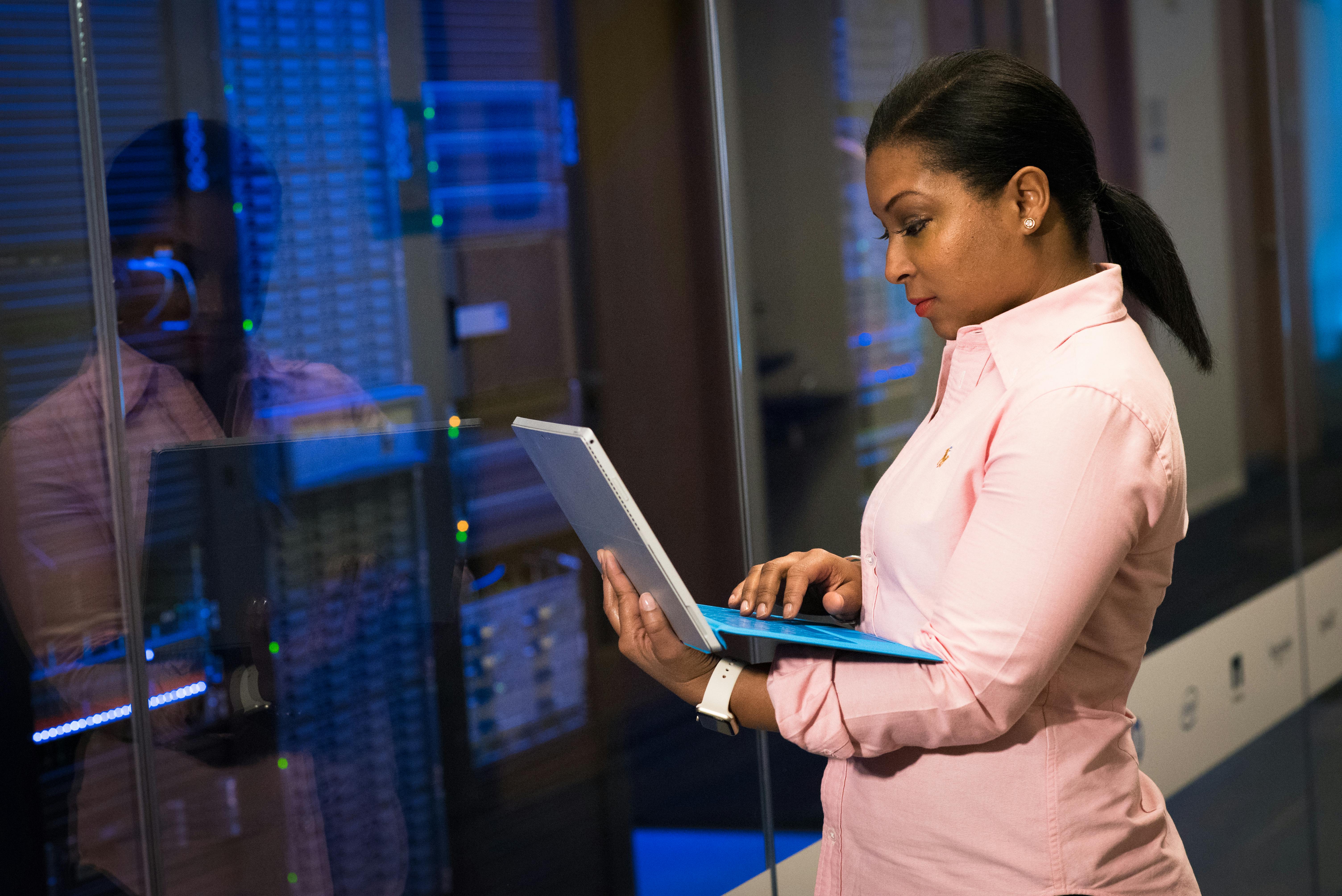 Technology and cybersecurity workspace